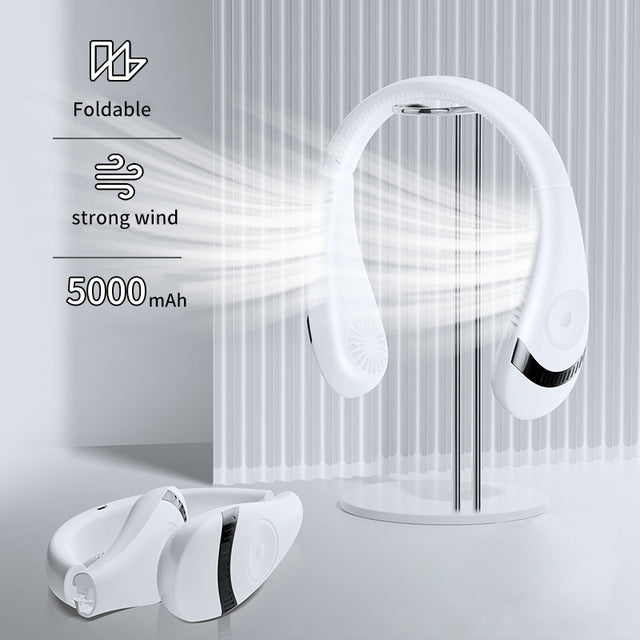 Hanging Neck Foldable Fan