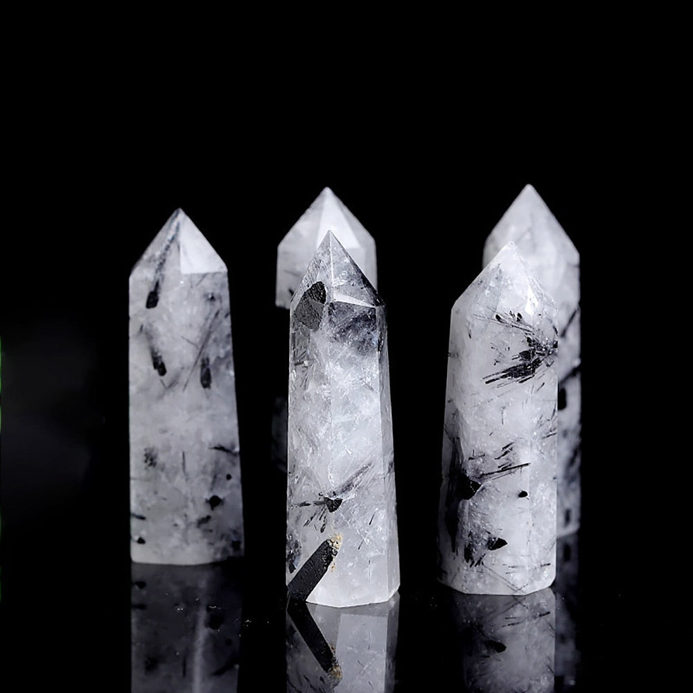 Natural Black Tourmaline Quartz